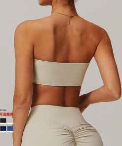 Alternative view of Sports Bra Anti Exposure Tube Top Inner Wear Fitness Top Tight Women Yoga Bra