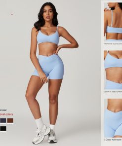 Alternative view of Environmentally Recycled Tight Quick Drying Yoga Suit Outer Wear Running Sports Short Sleeved Suit