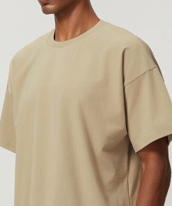 Alternative view of 100% Cotton Sweatshirt Men's Breathable Sports T-shirt Loose Sports And Leisure Citywalk Men's Fitness Top